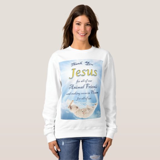 Alle Kätzchen gehen zum Himmels-Sweatshirt Sweatshirt (Vorne ganz)