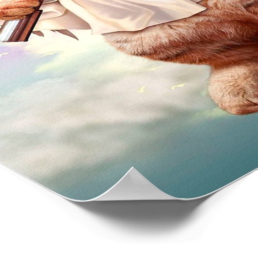 ALLE KATZEN GEHEN NACH HIMMEL | Geschenk für Katze Poster (Ecke)