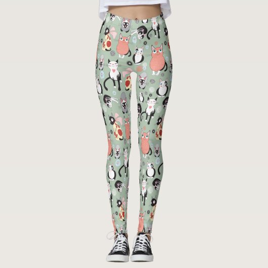 Alle Katzen Leggings (Vorderseite)