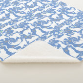 Alle Katzen Muster.w.bx4 L Blau BG Sherpadecke (3/4)