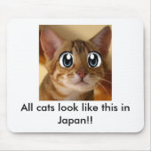 Alle Katzen sehen wie dieses in Japan! aus! - Mousepad (Vorne)