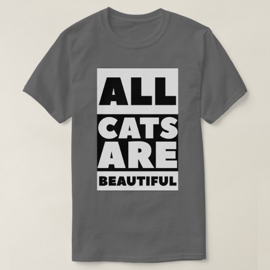 Alle Katzen sind schön 4 T-Shirt (Design vorne)