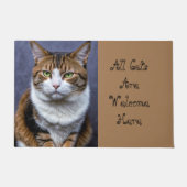 Alle Katzen Willkommen Fußmatte (Vorderseite)