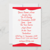 Alle Kinder an Bord des Big Red Bus Party Einladung (Rückseite)