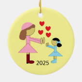 Alle Kinder brauchen Liebe Keramik Ornament (Hinten)