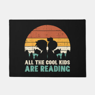 Alle Kinder lesen Retro Read Book Lover Boys Gi Fußmatte