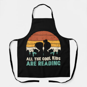 Alle Kinder lesen Retro Read Book Lover Boys Gi Schürze