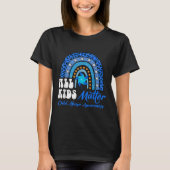 Alle Kinder - Pinwheel Blue Rainbow Child Missbrau T-Shirt (Vorderseite)