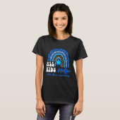 Alle Kinder - Pinwheel Blue Rainbow Child Missbrau T-Shirt (Vorne ganz)