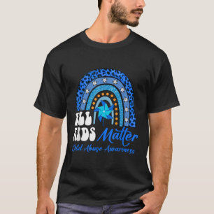 Alle Kinder - Pinwheel Blue Rainbow Child Missbrau T-Shirt