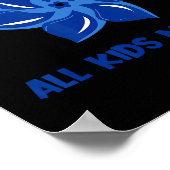 Alle Kinder Problem Kindesmissbrauch Bewusstsein P Poster (Ecke)