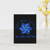 Alle Kinder sind wichtig Kindermissbrauch Bewussts Karte (Gelbe Blume)