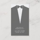 Alle kleideten das oben Wedding männliche Visitenkarte (Rückseite)
