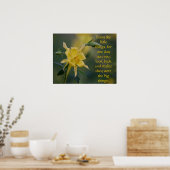 Alle kleinen Dinge gelbe Blumen Poster (Küche)