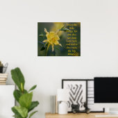 Alle kleinen Dinge gelbe Blumen Poster (Heimbüro)