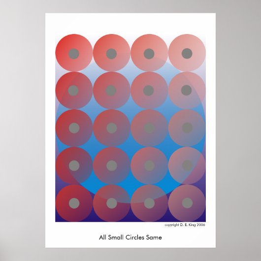 Alle kleinen Kreise gleich 2 Poster (Vorne)