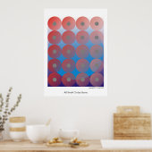 Alle kleinen Kreise gleich 2 Poster (Küche)