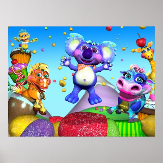 Alle kleinen Raindrops 24x18 Poster (Vorne)