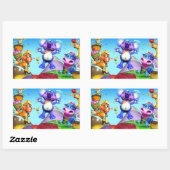 Alle kleinen Regentropfen-Aufkleber Rechteckiger Aufkleber (Blatt)