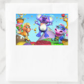 Alle kleinen Regentropfen-Aufkleber Rechteckiger Aufkleber (Tasche)