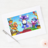 Alle kleinen Regentropfen-Aufkleber Rechteckiger Aufkleber (Umschlag)