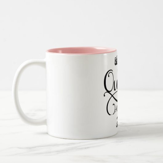 ALLE KÖNIGEN SIND IN AUGUST-TASSE MIT 2 TONKAFFEE  ZWEIFARBIGE TASSE (Links)