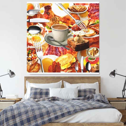 ALLE KÖNNEN FRÜHSTÜCK ESSEN LEINWANDDRUCK (Insitu (Schlafzimmer))