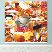 ALLE KÖNNEN FRÜHSTÜCK ESSEN LEINWANDDRUCK (Insitu (Holzboden))