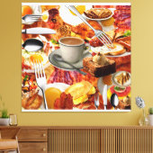 ALLE KÖNNEN FRÜHSTÜCK ESSEN LEINWANDDRUCK (Insitu (Wohnzimmer))