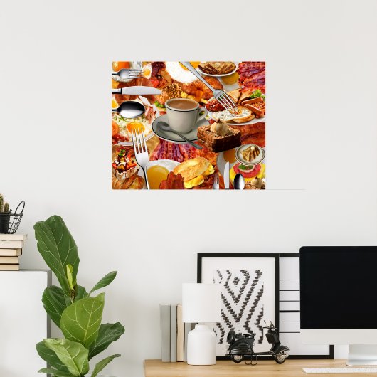 ALLE KÖNNEN FRÜHSTÜCK ESSEN POSTER (Heimbüro)