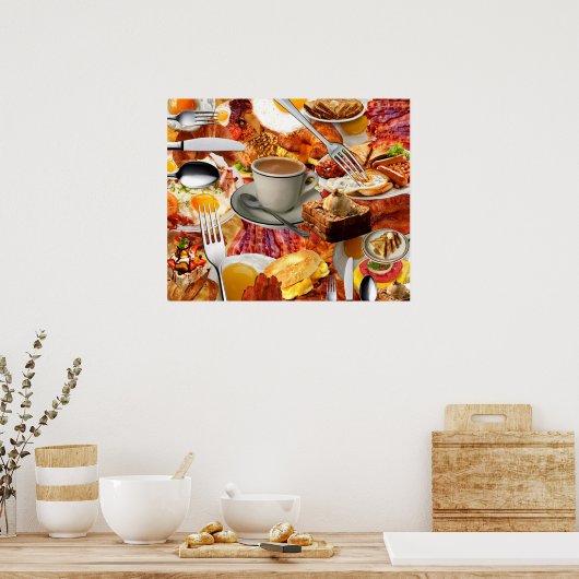 ALLE KÖNNEN FRÜHSTÜCK ESSEN POSTER (Küche)