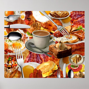ALLE KÖNNEN FRÜHSTÜCK ESSEN POSTER