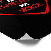 Alle Konversationen sind Wörter, die Spracherkennu Poster (Ecke)