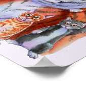 Alle Kreatur Große und Kleine Katzen! Poster klein (Ecke)