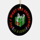 Alle Krebsbewusstsein Band Weihnachtsschmuck (Rechts)