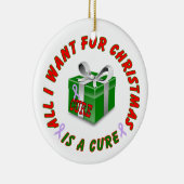 Alle Krebsbewusstsein Ribbon Weihnachtsschmuck (Rechts)