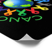 Alle Krebserkrankungen für das gesamte Krebsbewuss Poster (Ecke)