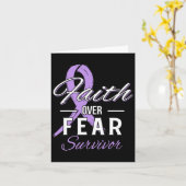 Alle Krebserkrankungen überleben den Glauben über Karte (Gelbe Blume)