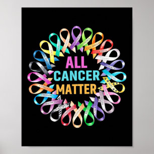 Alle Krebsfarbenprächtigen Ribbons Poster