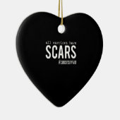 Alle Krieger haben Narbenüberlebensunterstützung G Keramik Ornament (Rechts)