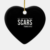 Alle Krieger haben Narbenüberlebensunterstützung G Keramik Ornament (Hinten)
