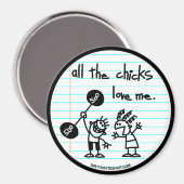 Alle Küken Liebe mir. Magnet (Vorderseite/Rückseite)