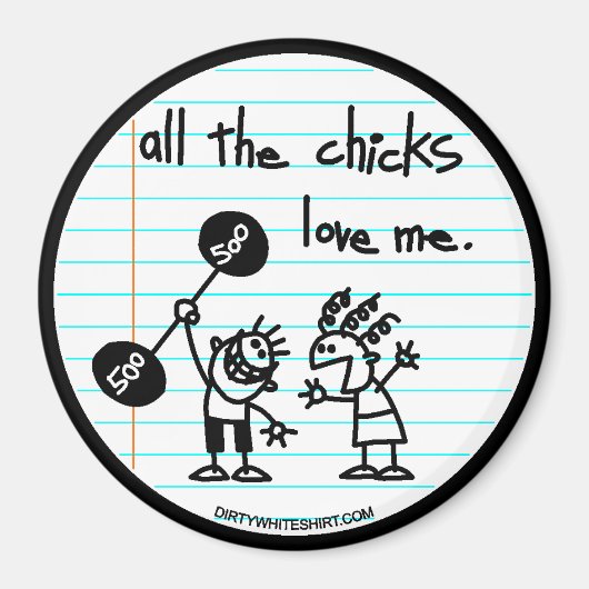 Alle Küken Liebe mir. Magnet (Vorne)