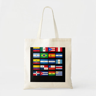 Alle lateinamerikanischen Flaggen Latino Hispanic Tragetasche
