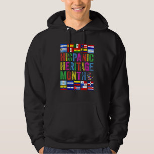 Alle lateinamerikanischen Flaggen Latino Hispanisc Hoodie