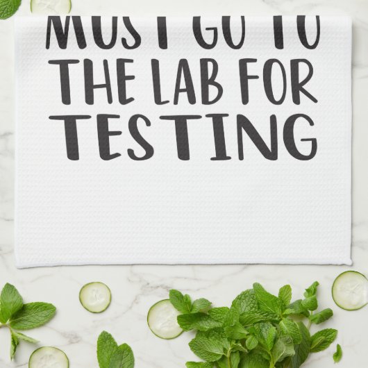 Alle Lebensmittel müssen zum Testen an den Labrado Geschirrtuch (Gefaltet)