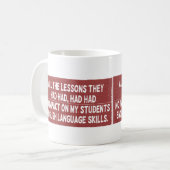 Alle Lehren, die sie gehabt hatten, hatten keine A Kaffeetasse (Vorderseite Links)