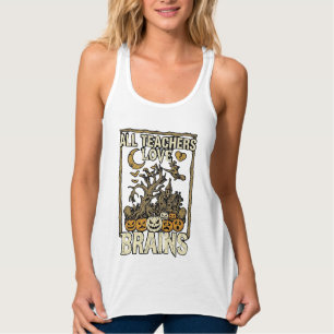 Alle Lehrer lieben Gehirne Halloween Spukhaus P Tank Top