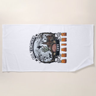 Alle Lehrer lieben Gehirne Halloween Zombie Hand H Strandtuch