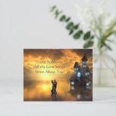 Alle Liebe Songs waren über Ihr romantisches Zitat Postkarte (Stehend Vorderseite)